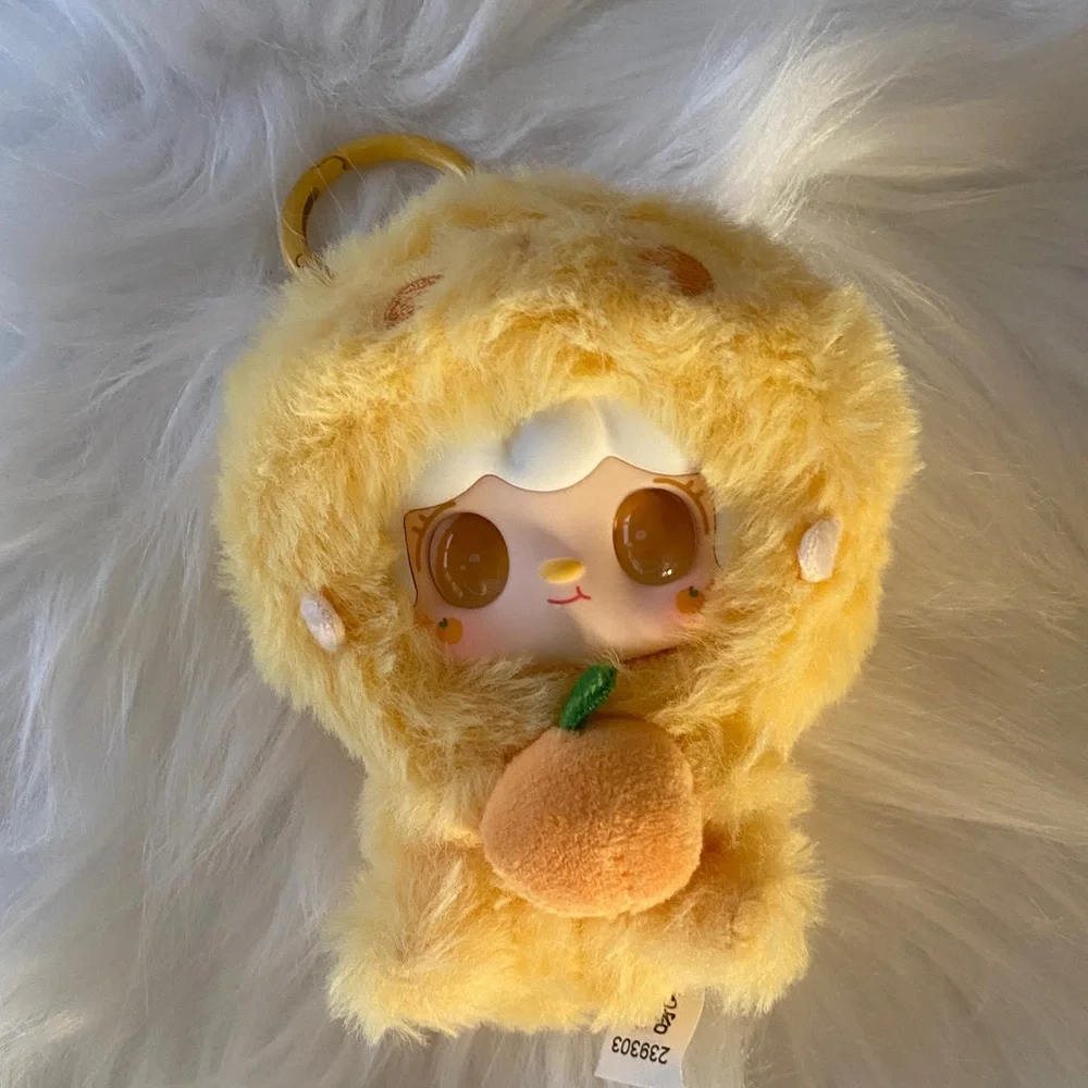 Yooki gourmet restaurant series confirmed plush vinyl keychain/ orange chick